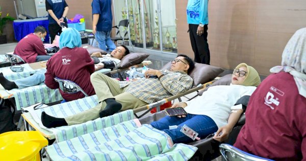 Kolaborasi Perumda Air Minum Makassar dan Karang Taruna Hadirkan Aksi Donor Darah untuk Kemanusiaan