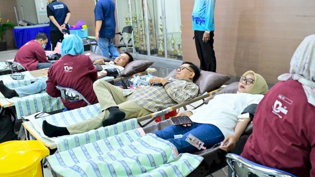 Kolaborasi Perumda Air Minum Makassar dan Karang Taruna Hadirkan Aksi Donor Darah untuk Kemanusiaan