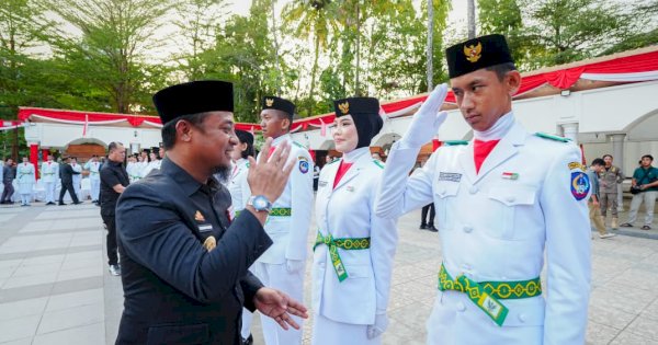 Gubernur Andi Sudirman Kukuhkan 73 Paskibraka Sulsel, Siap Sukseskan Upacara 17 Agustus 2026