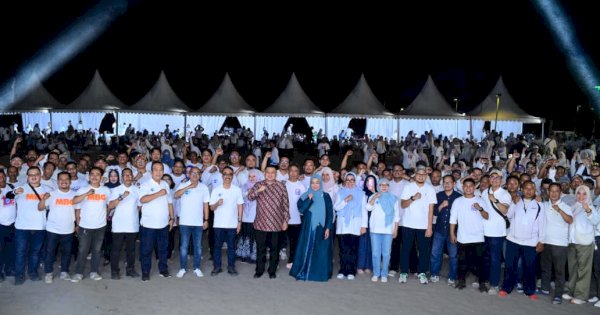 Gathering Pegawai HUT ke-102 Perumda Air Minum, Munafri Tekankan Profesionalitas