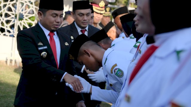 Paskibraka Parepare 2026 Resmi Dikukuhkan, Tasming Hamid Tekankan Disiplin dan Nasionalisme