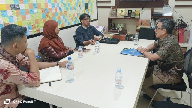 Plt Direktur Utama Perumda Air Minum Kota Makassar, Andi Syahrum, saat meminta Kementerian Pekerjaan Umum (PU) memfasilitasi pembangunan bendung karet di sekitar Sungai Tello. 