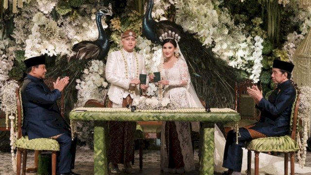 Gubernur Sulsel Hadiri Resepsi Pernikahan Kasespri Presiden Prabowo Subianto&nbsp;