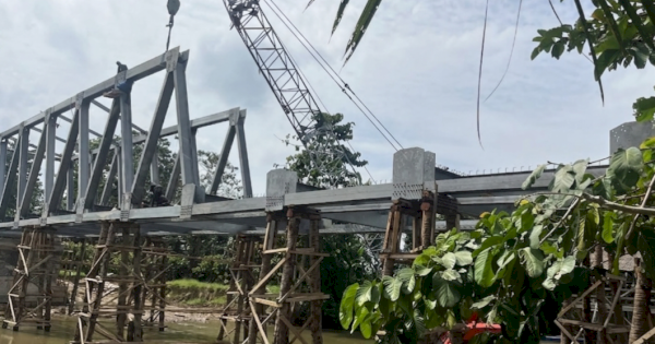 Jembatan Salujambu Penghubung Luwu dan Luwu Utara Yang Dibangun Pemprov Sulsel Segera Difungsikan