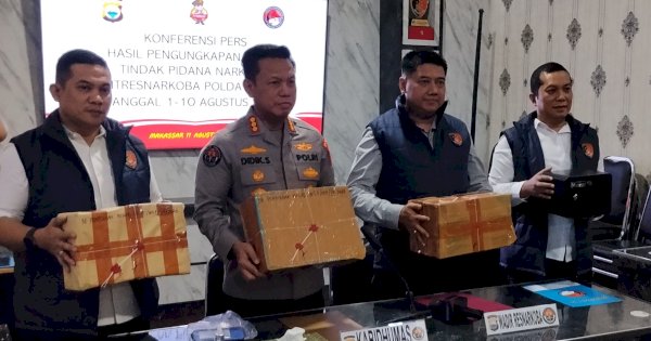 Polda Sulsel Ungkap 12 Kasus Narkoba, Sita 2,6 Kilogram Sabu dan Tangkap 16 Orang