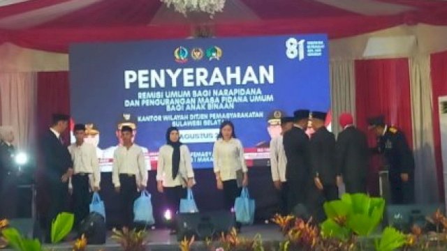 HUT RI Ke-81, 91 Napi di Sulsel Langsung Bebas