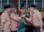 Bupati Barru Andi Ina Kartika Lepas 38 Anggota Kontingen Jambore Nasional XII ke Cibubur
