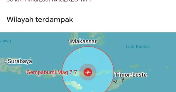 Update Korban Tewas Gempa NTT Capai 47 Orang
