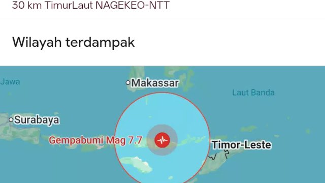 Update Korban Tewas Gempa NTT Capai 47 Orang