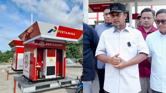 Gubernur Sulawesi Selatan, Andi Sudirman Sulaiman Salah satu langkah yang didorong Pemerintah Provinsi Sulsel yakni mendesak Pertamina tambah Kuota BBM Sulsel dan menghadirkan modular SPBU atau stasiun pengisian bahan bakar mobile di kawasan Center Point of Indonesia (CPI) Makassar.