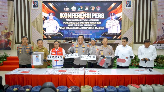 Sebanyak 10 kasus diungkap Polda Sulsel terkait penyalahgunaan BBM di Sulsel. (Foto: Istimewa) 