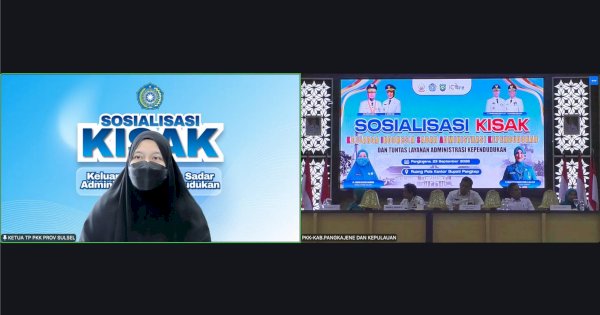 TP PKK Sulsel Dorong KISAK Jadi Gerakan Bersama Wujudkan Tertib Administrasi Kependudukan di Pangkep