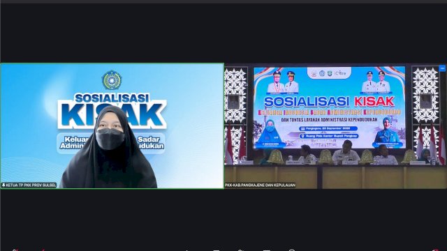 TP PKK Sulsel Dorong KISAK Jadi Gerakan Bersama Wujudkan Tertib Administrasi Kependudukan di Pangkep