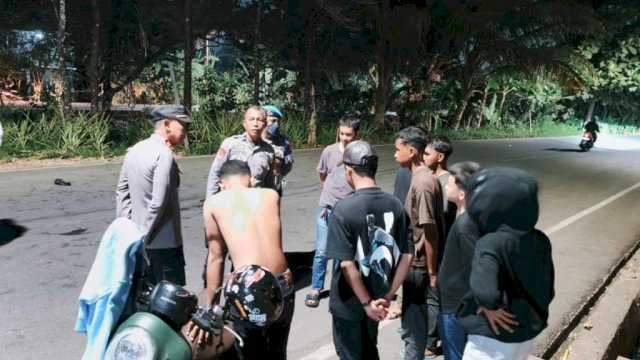 Cegah Gangguan Kamtibmas, Polsek Manggala Sasar Kelompok Remaja Nongkrong di Waduk Tunggu Pampang