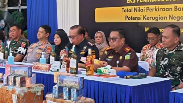 Bea Cukai Makassar Musnahkan Barang Ilegal, Nilainya Ditaksir Rp46 Miliar Lebih
