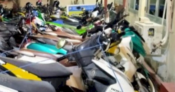 Gelar Operasi Cipkon di Jalan Sultan Alauddin, Polsek Rappocini Amankan Sejumlah Motor Knalpot Brong