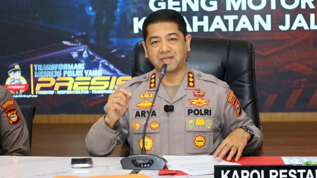 Kapolrestabes Makassar, Kombes Pol Arya Perdana. 