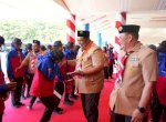 Bupati Maros Chaidir Syam Bagikan Uang Saku Rp 500 Ribu Kepada Peserta Jambore Nasional