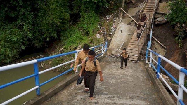 Pasca Roboh 8 Bulan Lalu, Pembangunan Jembatan Pakere Maros Masuk Tahap Tender