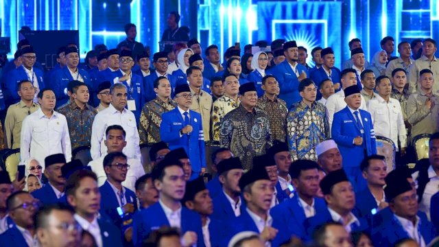 Presiden Prabowo Subianto menghadiri acara Puncak Peringatan HUT ke-28 Partai Amanat Nasional (PAN) di Plenary Hall, Jakarta International Convention Center (JICC), Jakarta, Jumat, 18 September 2026. Foto: BPMI Setpres