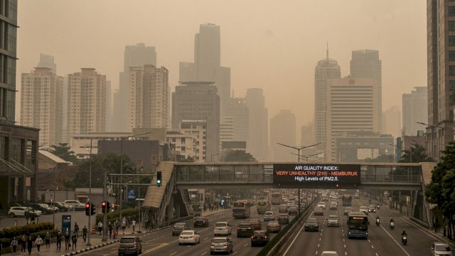 Ilustrasi kualitas udara memburuk. (Foto: Istimewa)
