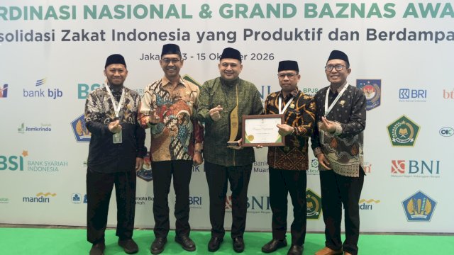 Dukung Pengelolaan Zakat Terbaik, Wali Kota Appi Raih Penghargaan Nasional Dari BAZNAS RI