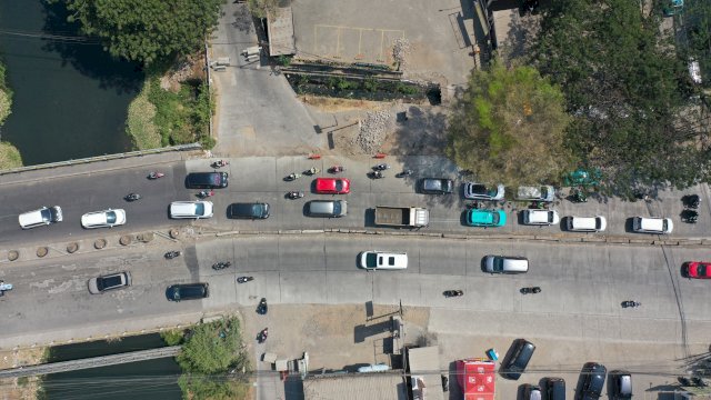 Potret Jalan Areopala usai diaspal lapis kedua melalui Programa MYP Pemprov Sulsel. (Foto: Humas Pemprov Sulsel)