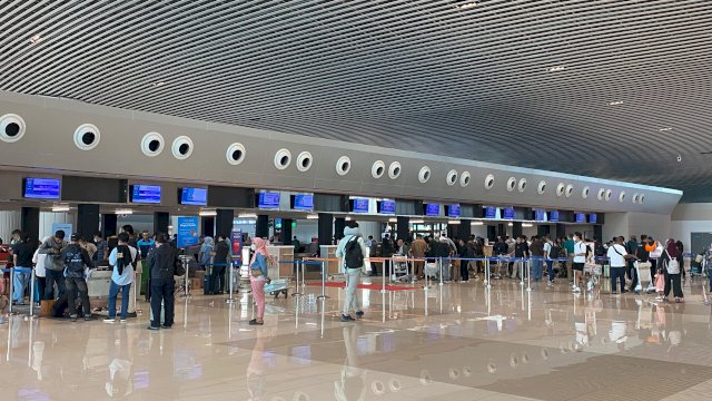 Ilustrasi Bandara Internasional Sultan Hasanuddin Makassar.