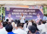 Tak Ada Lagi Jalan Berlubang dan Debu, Gubernur Andi Sudirman Resmikan Jalan Burung-Burung&ndash;Bili-Bili