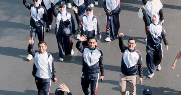Pemkot Parepare Tampil Semarak di Jalan Sehat Anti Mager dan Karnaval HUT ke-357 Sulsel