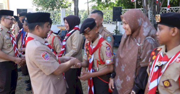 Wali Kota Tasming Resmi Lepas Kontingen Pramuka Parepare ke Jambore Nasional, Ini Pesan Khususnya