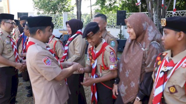Wali Kota Tasming Resmi Lepas Kontingen Pramuka Parepare ke Jambore Nasional, Ini Pesan Khususnya