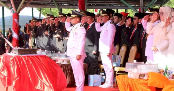 Wali Kota Tasming Hamid Pimpin Upacara HUT ke-81 RI di Parepare